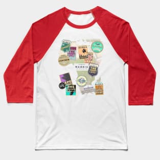 Souvenir Travel Stickers - Nambian roast colour Special Edition Baseball T-Shirt